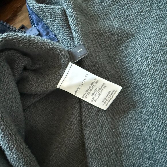 John Elliott Lean Fit Hoodie in Grey - Picture 4 of 4